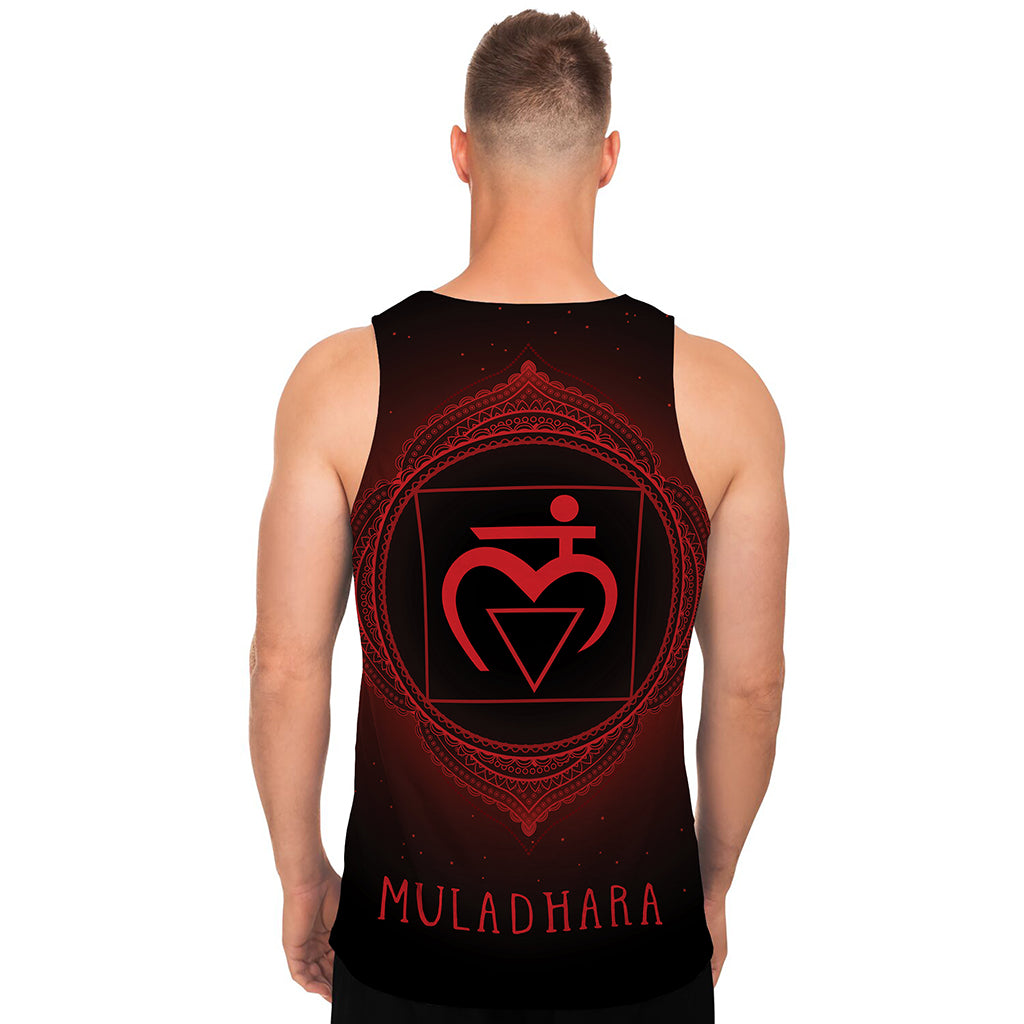 Muladhara Chakra Symbol Print Men's Tank Top