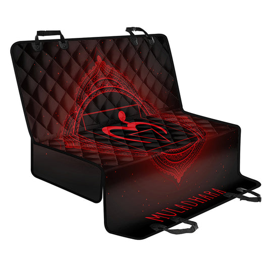 Muladhara Chakra Symbol Print Pet Car Back Seat Cover