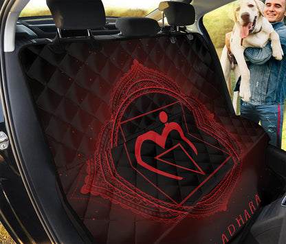 Muladhara Chakra Symbol Print Pet Car Back Seat Cover