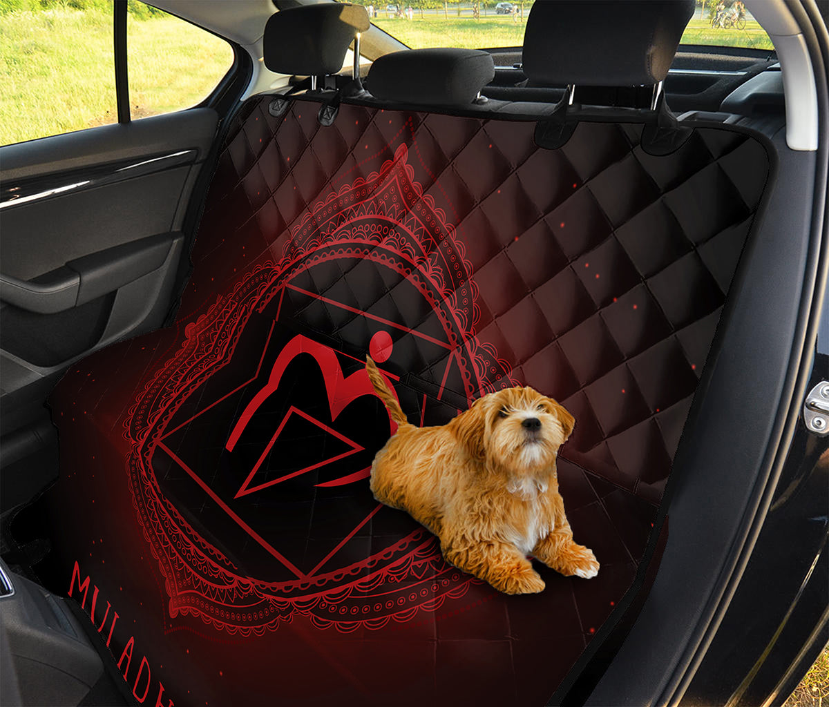 Muladhara Chakra Symbol Print Pet Car Back Seat Cover
