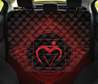 Muladhara Chakra Symbol Print Pet Car Back Seat Cover