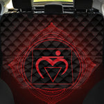 Muladhara Chakra Symbol Print Pet Car Back Seat Cover