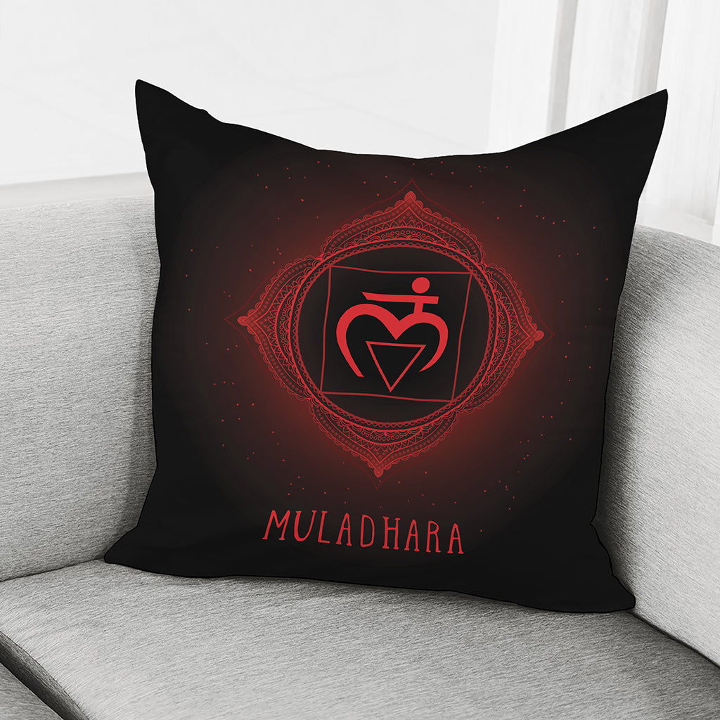 Muladhara Chakra Symbol Print Pillow Cover
