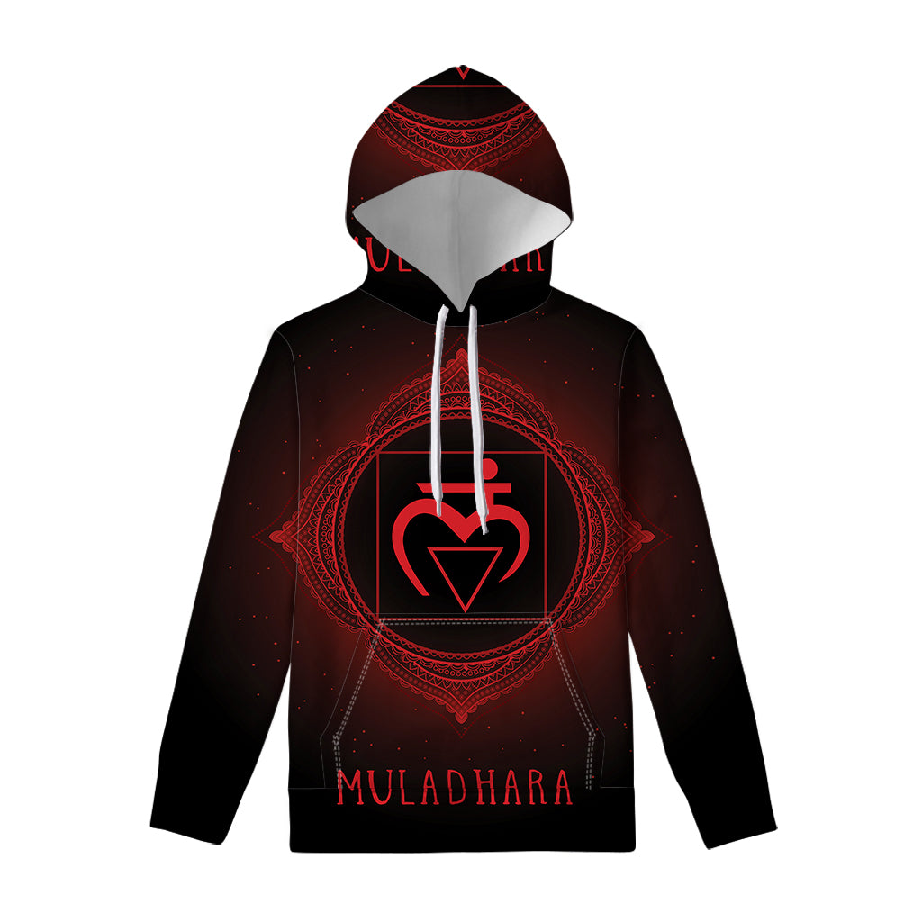 Muladhara Chakra Symbol Print Pullover Hoodie