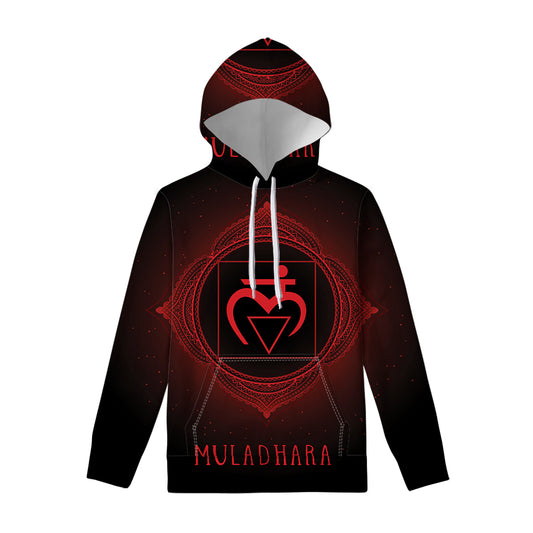 Muladhara Chakra Symbol Print Pullover Hoodie