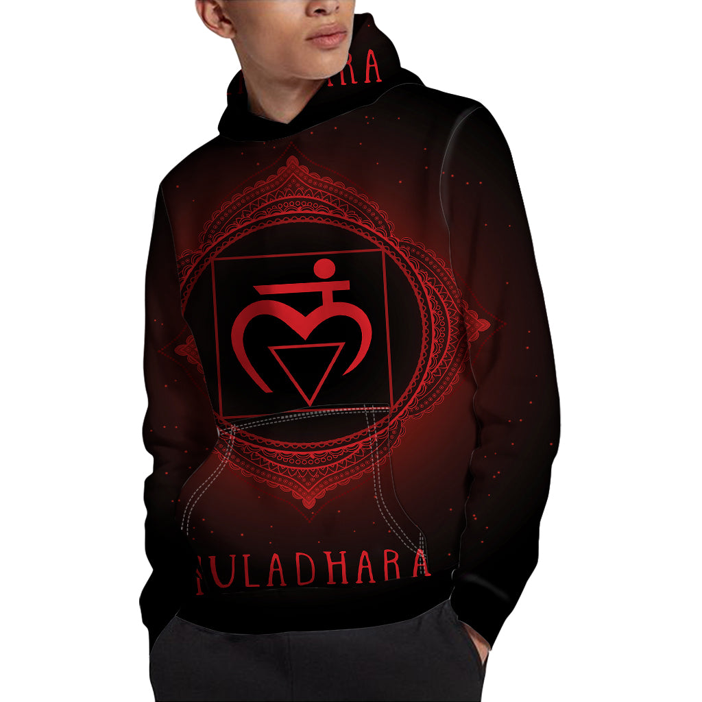Muladhara Chakra Symbol Print Pullover Hoodie