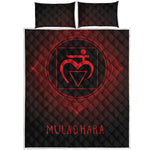 Muladhara Chakra Symbol Print Quilt Bed Set