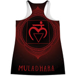 Muladhara Chakra Symbol Print Women's Racerback Tank Top