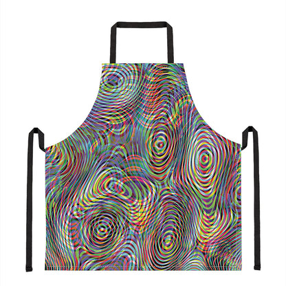 Multicolor Psychedelic Print Apron
