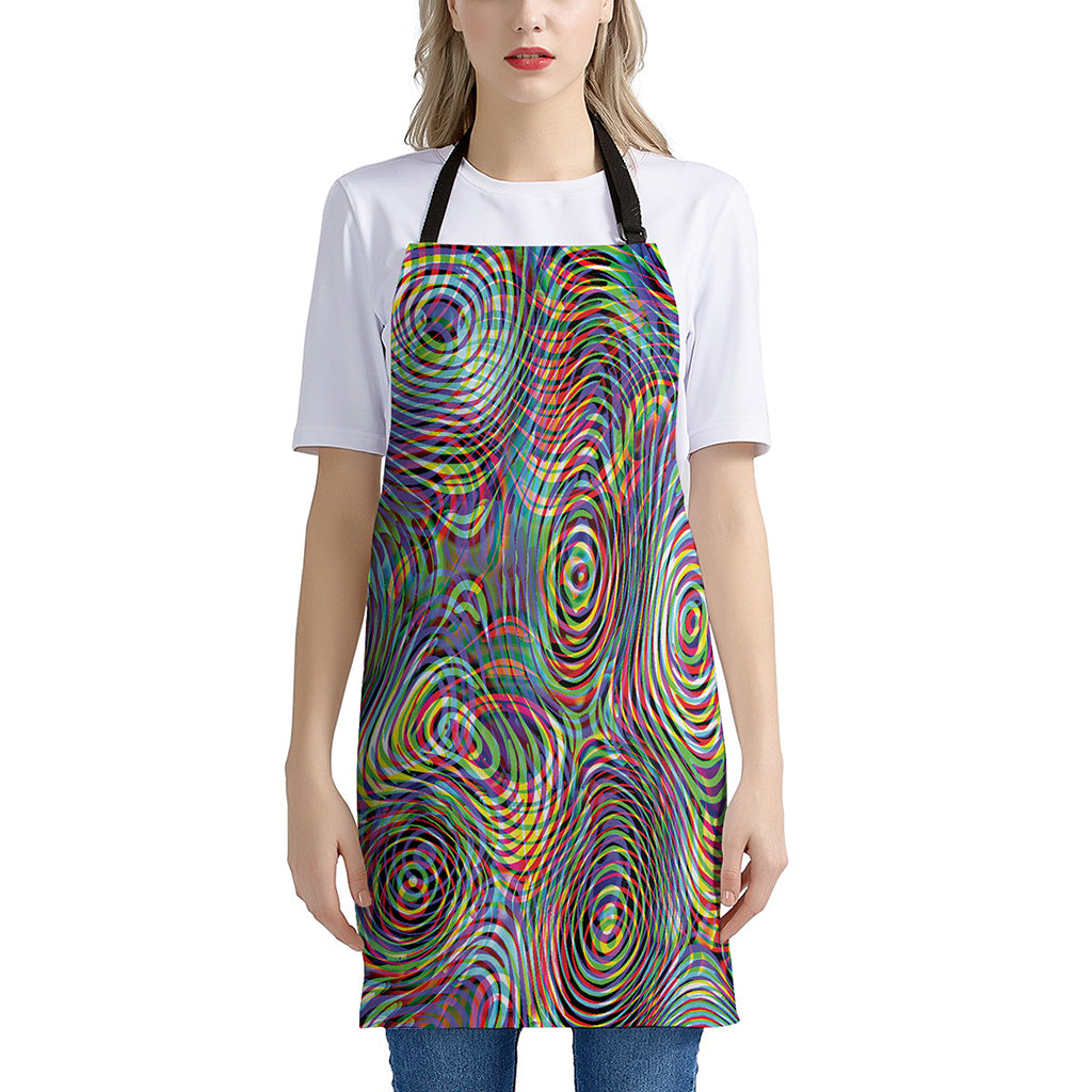 Multicolor Psychedelic Print Apron
