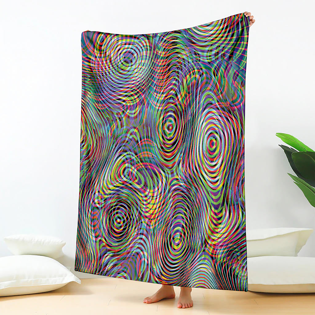Multicolor Psychedelic Print Blanket