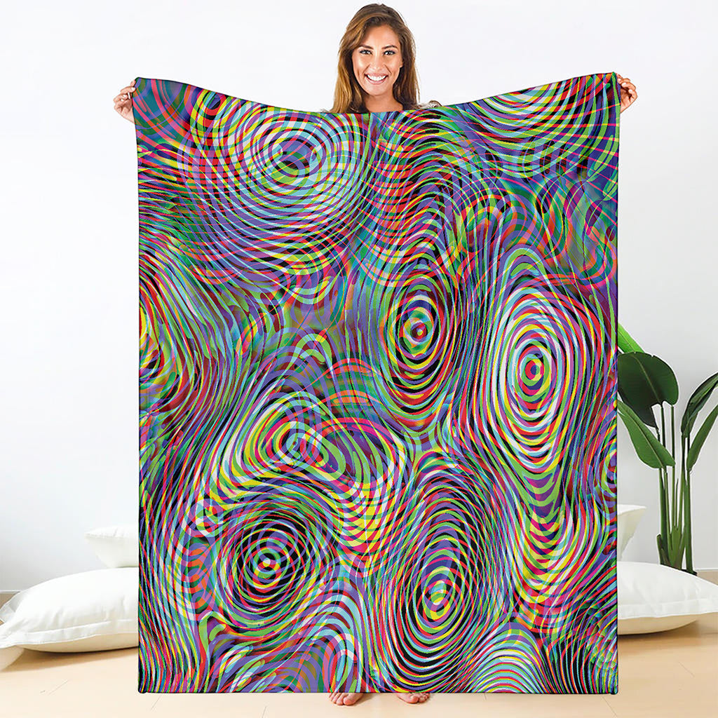 Multicolor Psychedelic Print Blanket