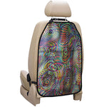 Multicolor Psychedelic Print Car Seat Organizers