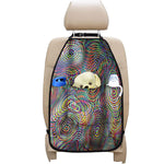 Multicolor Psychedelic Print Car Seat Organizers