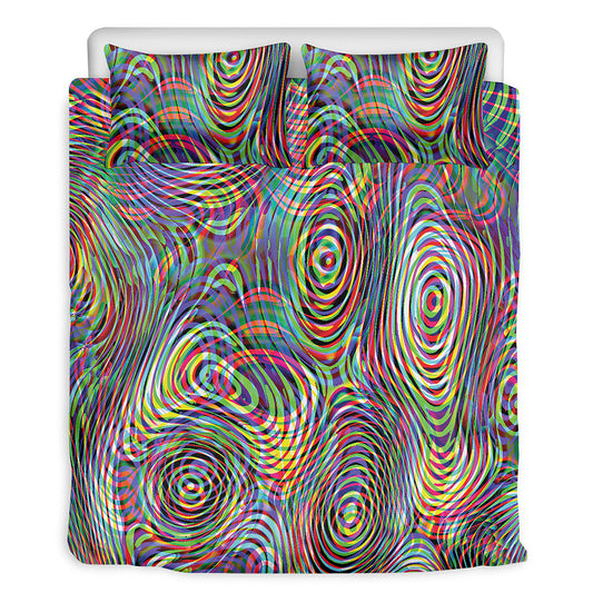 Multicolor Psychedelic Print Duvet Cover Bedding Set