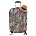 Multicolor Psychedelic Print Luggage Cover