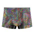 Multicolor Psychedelic Print Men's Boxer Briefs