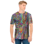 Multicolor Psychedelic Print Men's T-Shirt