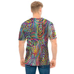 Multicolor Psychedelic Print Men's T-Shirt