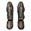 Multicolor Psychedelic Print Muay Thai Shin Guards