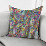 Multicolor Psychedelic Print Pillow Cover