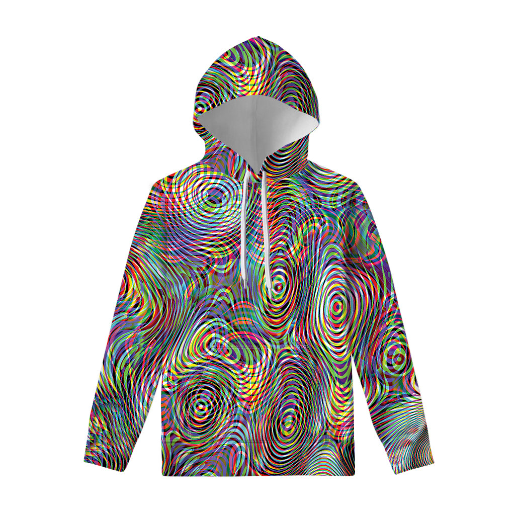 Multicolor Psychedelic Print Pullover Hoodie