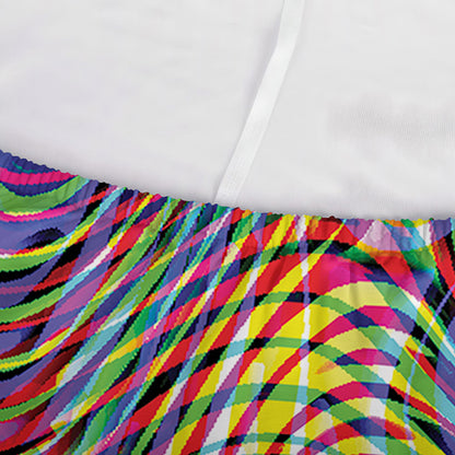 Multicolor Psychedelic Print Sofa Cover