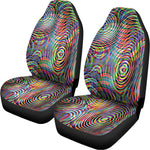 Multicolor Psychedelic Print Universal Fit Car Seat Covers