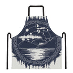 Mystical Lunar Phase Print Apron