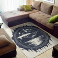 Mystical Lunar Phase Print Floor Mat