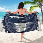 Mystical Lunar Phase Print Beach Sarong Wrap