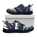 Mystical Lunar Phase Print Black Running Shoes