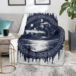 Mystical Lunar Phase Print Blanket