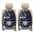 Mystical Lunar Phase Print Car Seat Organizers