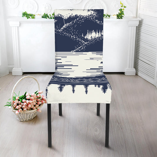 Mystical Lunar Phase Print Dining Chair Slipcover