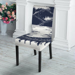 Mystical Lunar Phase Print Dining Chair Slipcover