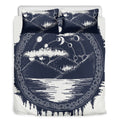 Mystical Lunar Phase Print Duvet Cover Bedding Set