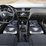 Mystical Lunar Phase Print Front and Back Car Floor Mats