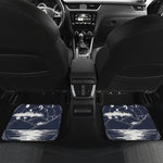 Mystical Lunar Phase Print Front and Back Car Floor Mats