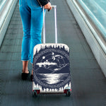 Mystical Lunar Phase Print Luggage Cover