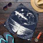 Mystical Lunar Phase Print Men's Shorts
