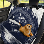 Mystical Lunar Phase Print Pet Car Back Seat Cover