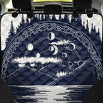 Mystical Lunar Phase Print Pet Car Back Seat Cover