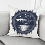 Mystical Lunar Phase Print Pillow Cover