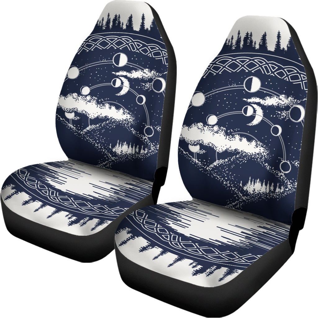 Mystical Lunar Phase Print Universal Fit Car Seat Covers