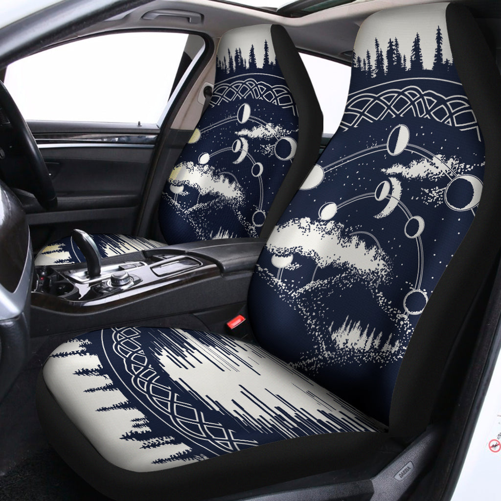 Mystical Lunar Phase Print Universal Fit Car Seat Covers