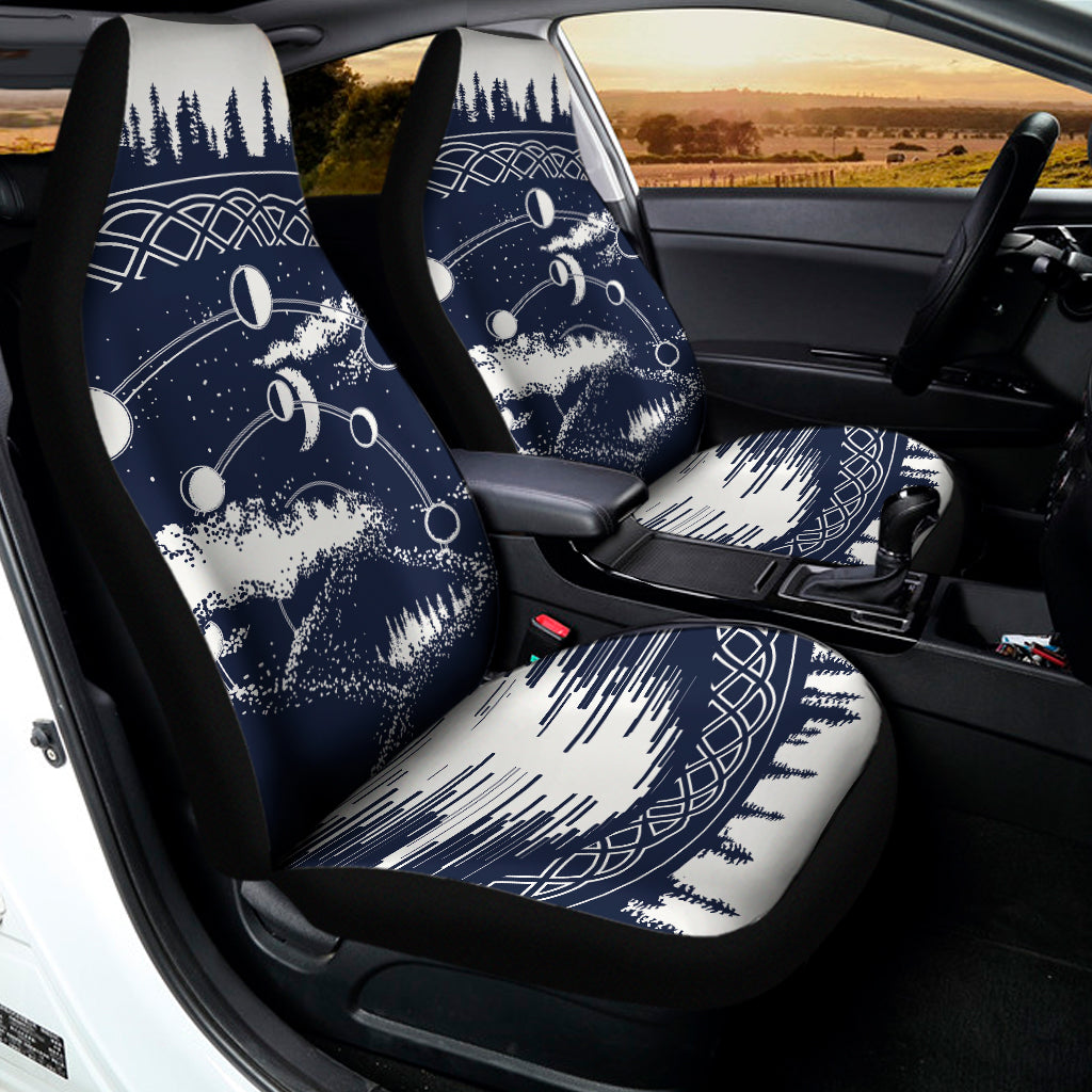 Mystical Lunar Phase Print Universal Fit Car Seat Covers