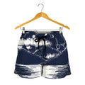 Mystical Lunar Phase Print Women's Shorts