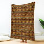 Native African Tribal Pattern Print Blanket