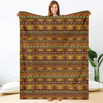 Native African Tribal Pattern Print Blanket